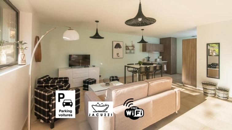 萨尔拉拉卡内达Cote Jardin Avec Jacuzzi Privatif Et Parking Prive公寓 外观 照片